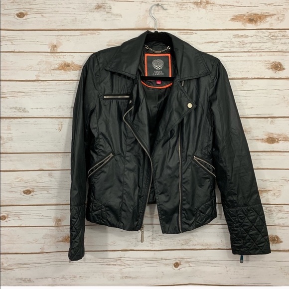 Vince Camuto Jackets & Blazers - Vince Camuto Black Asymmetric Zip Moto Jacket